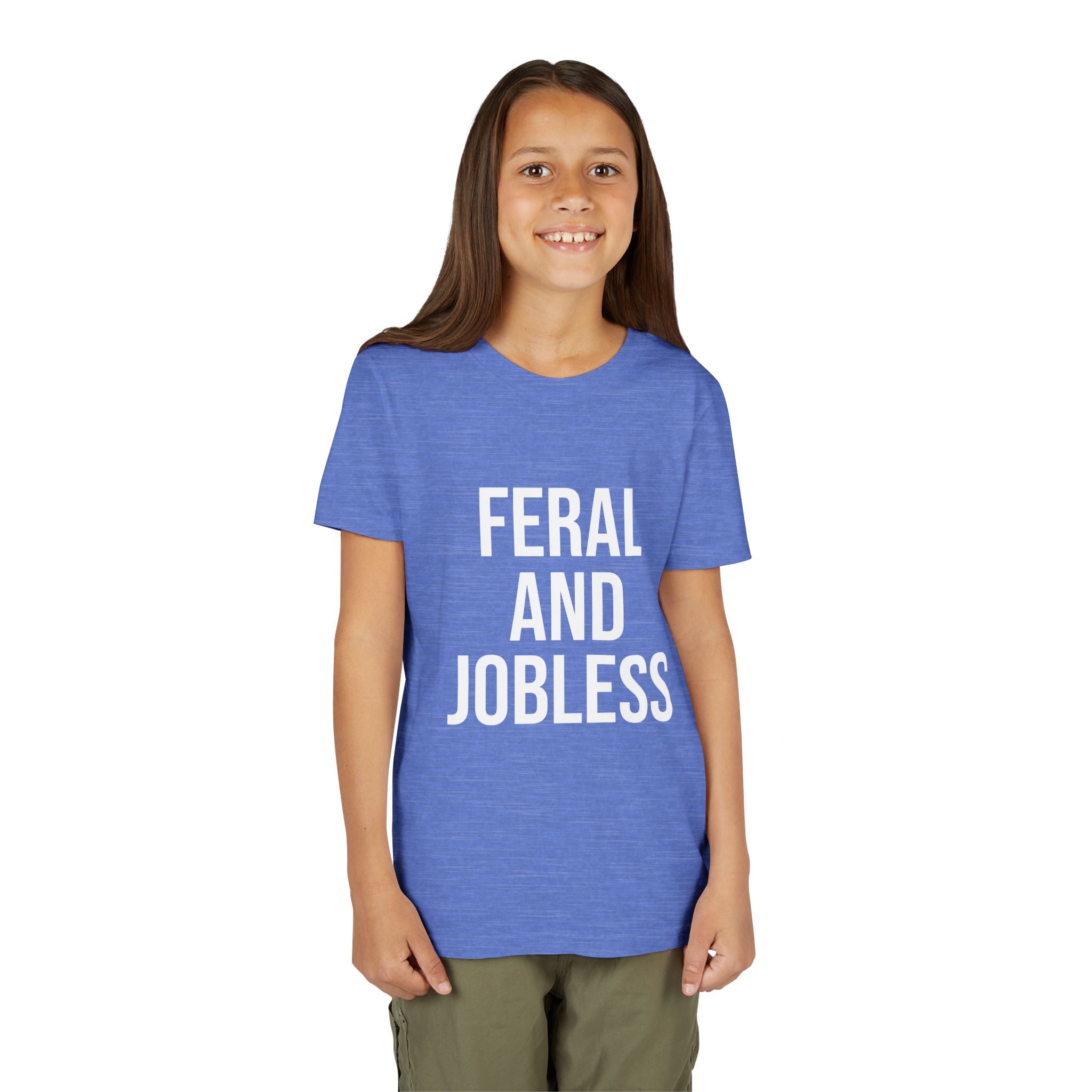 Youth Tee — “Feral and Jobless”