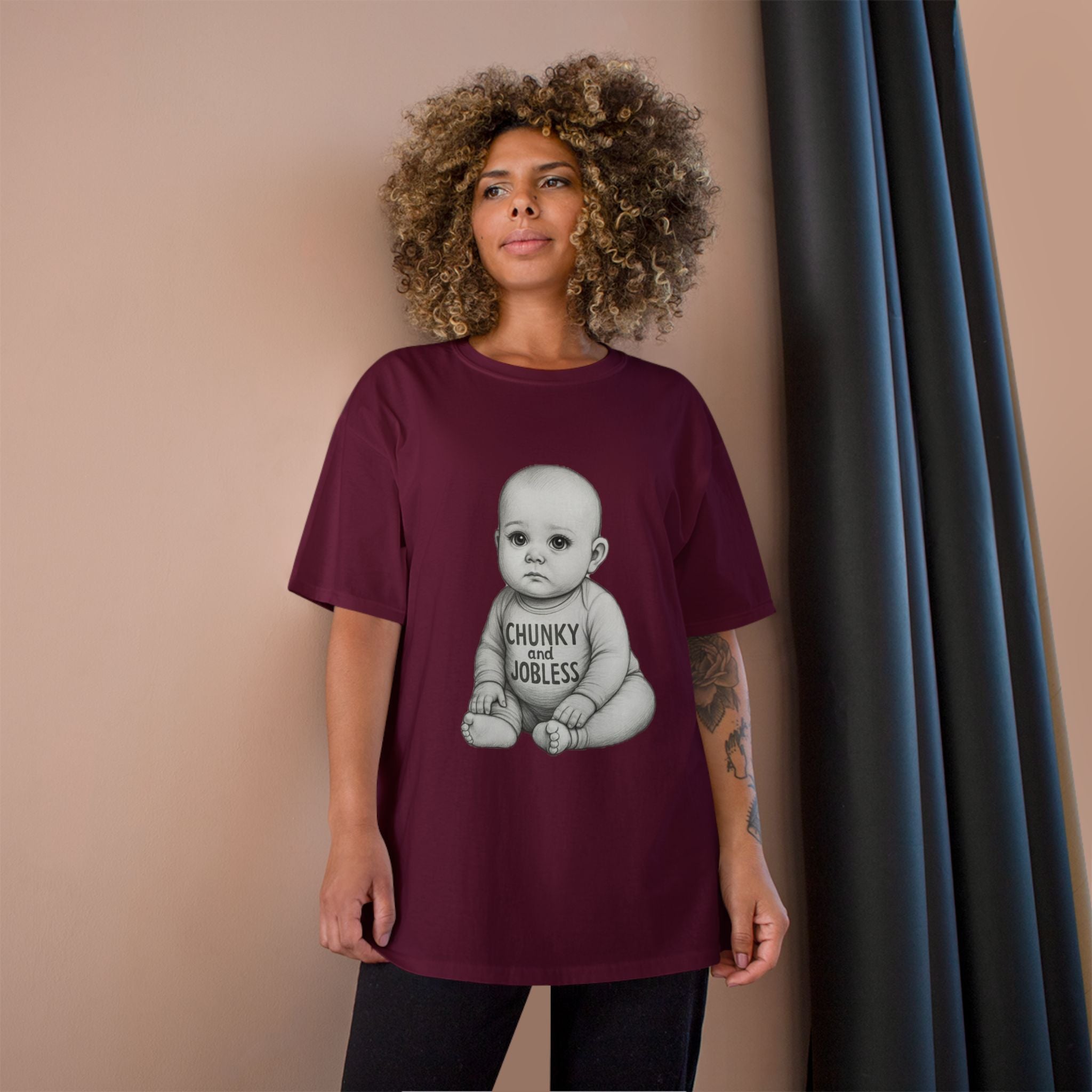 Adult Chunky and Jobless Baby - Unisex Tee