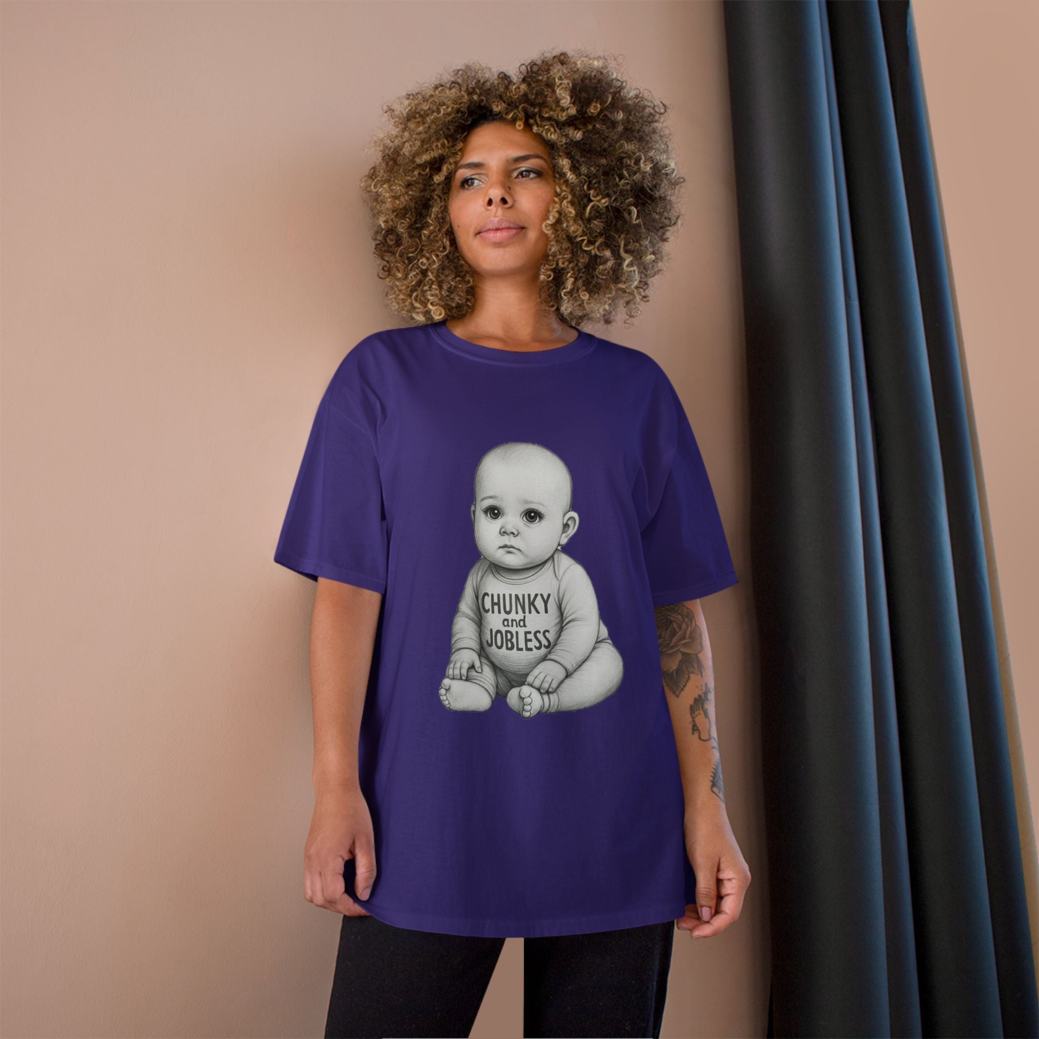 Adult Chunky and Jobless Baby - Unisex Tee