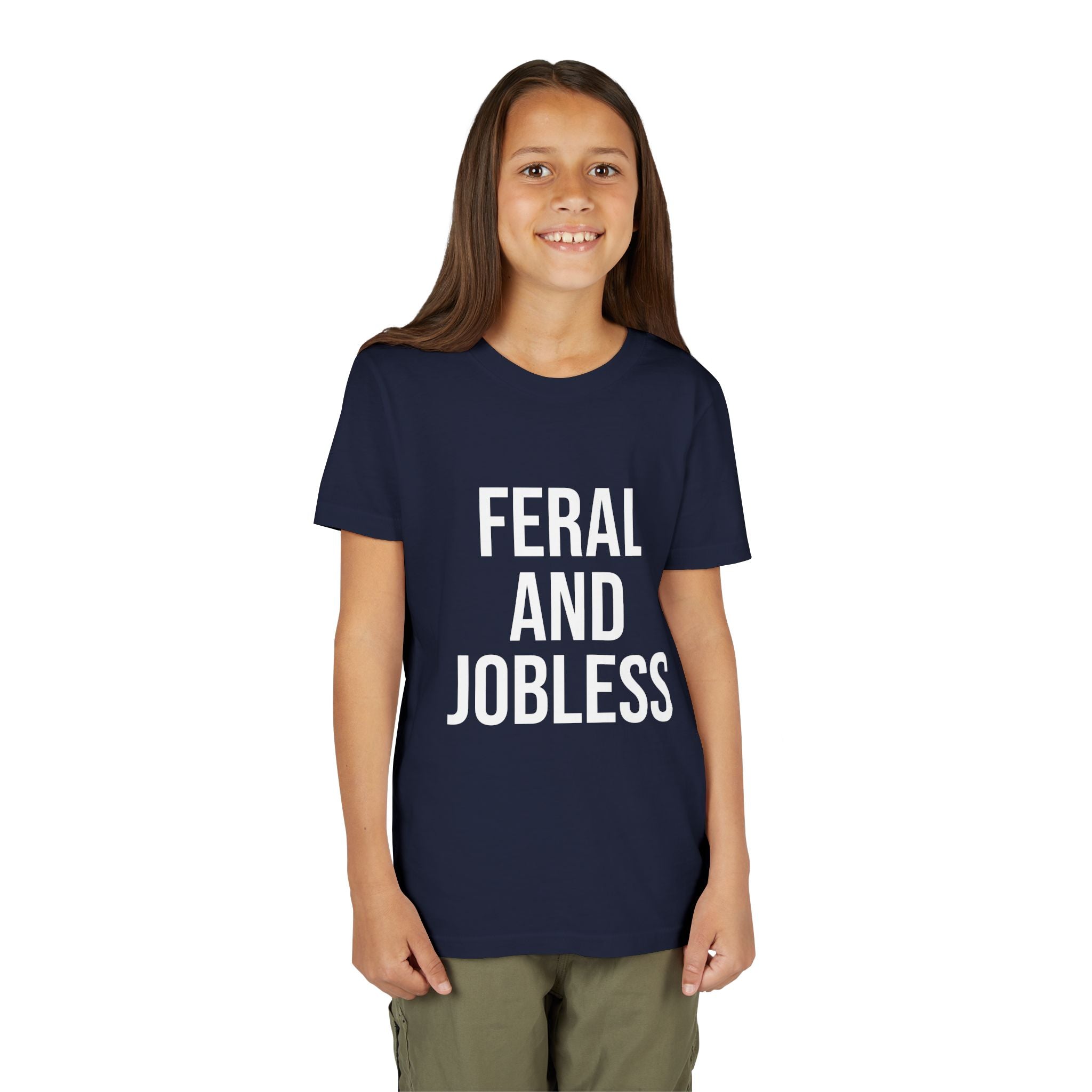 Youth Tee — “Feral and Jobless”
