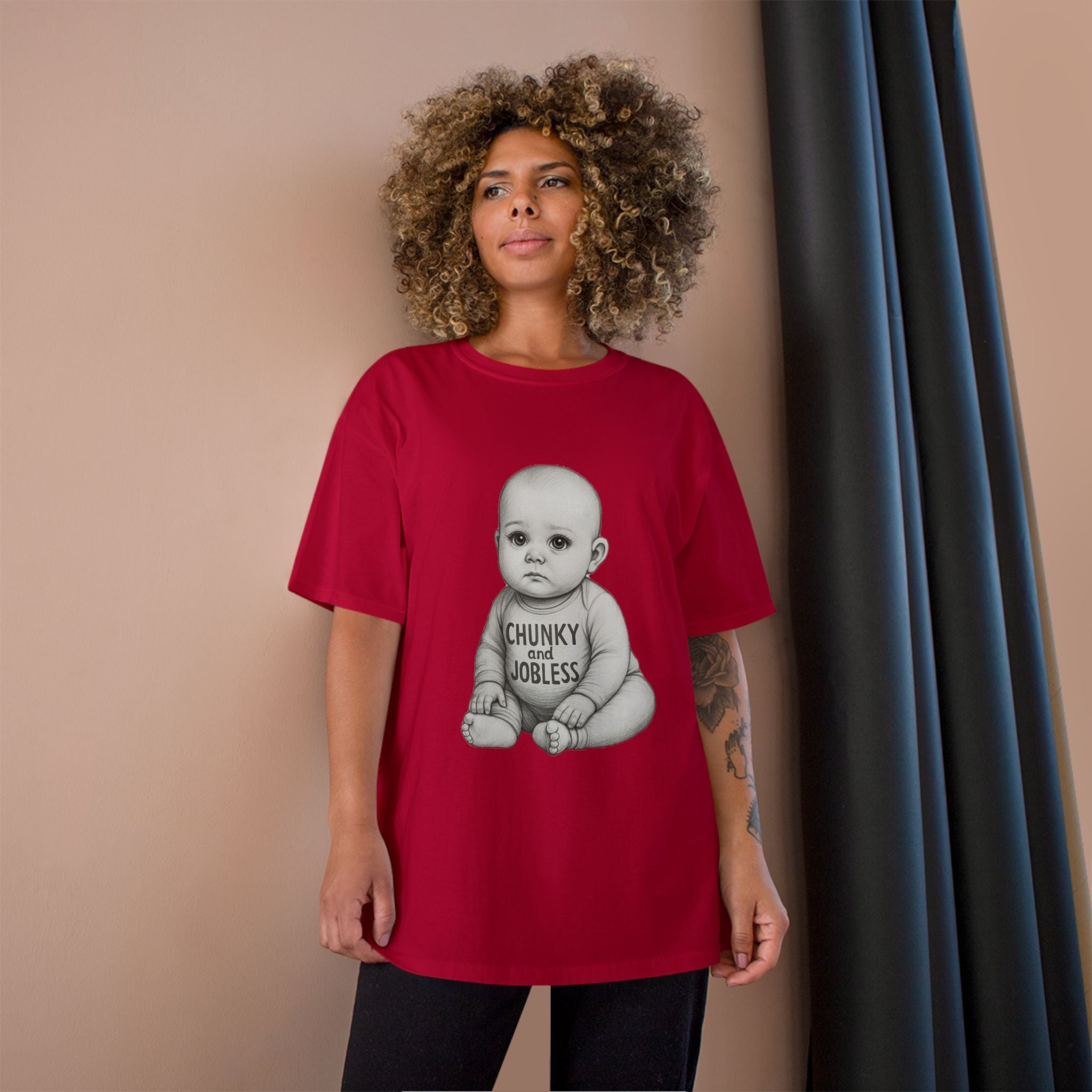 Adult Chunky and Jobless Baby - Unisex Tee