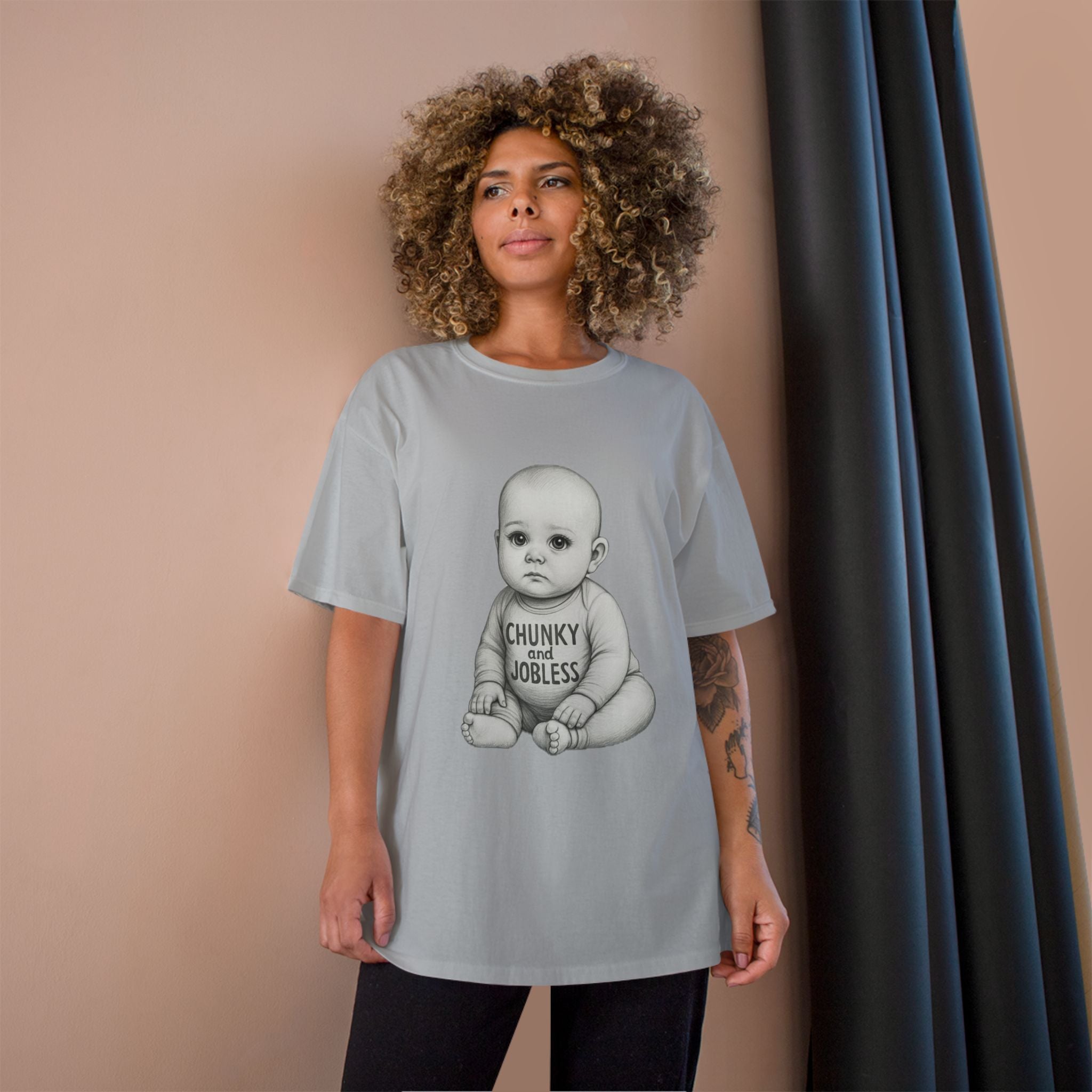 Adult Chunky and Jobless Baby - Unisex Tee