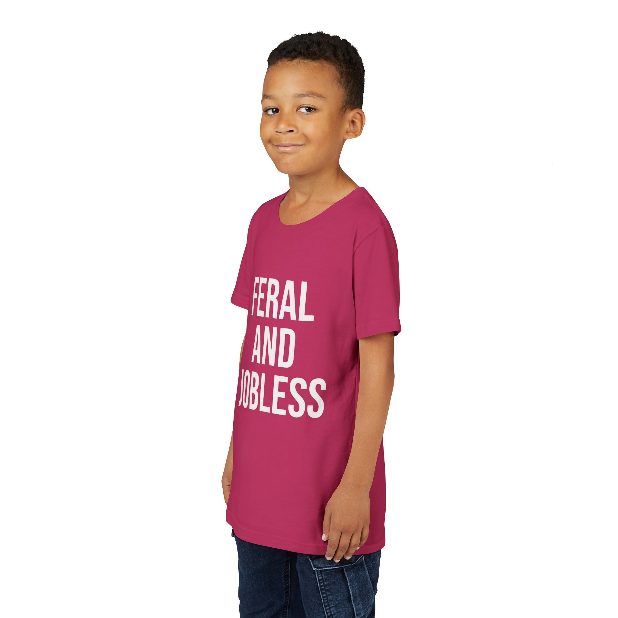 Youth Tee — “Feral and Jobless”