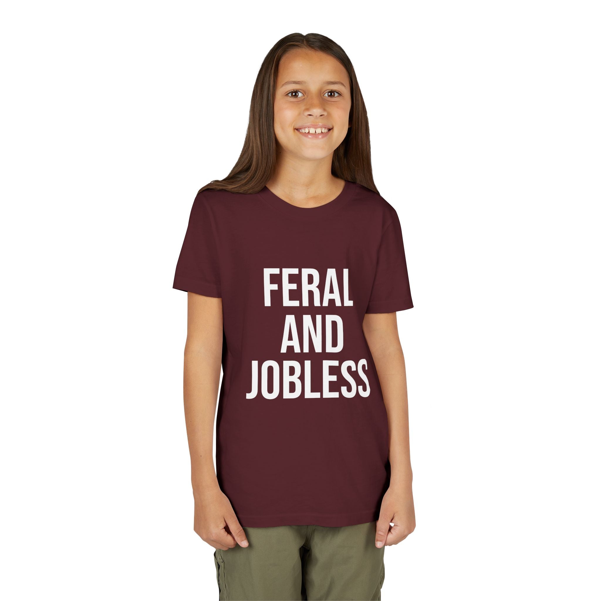 Youth Tee — “Feral and Jobless”