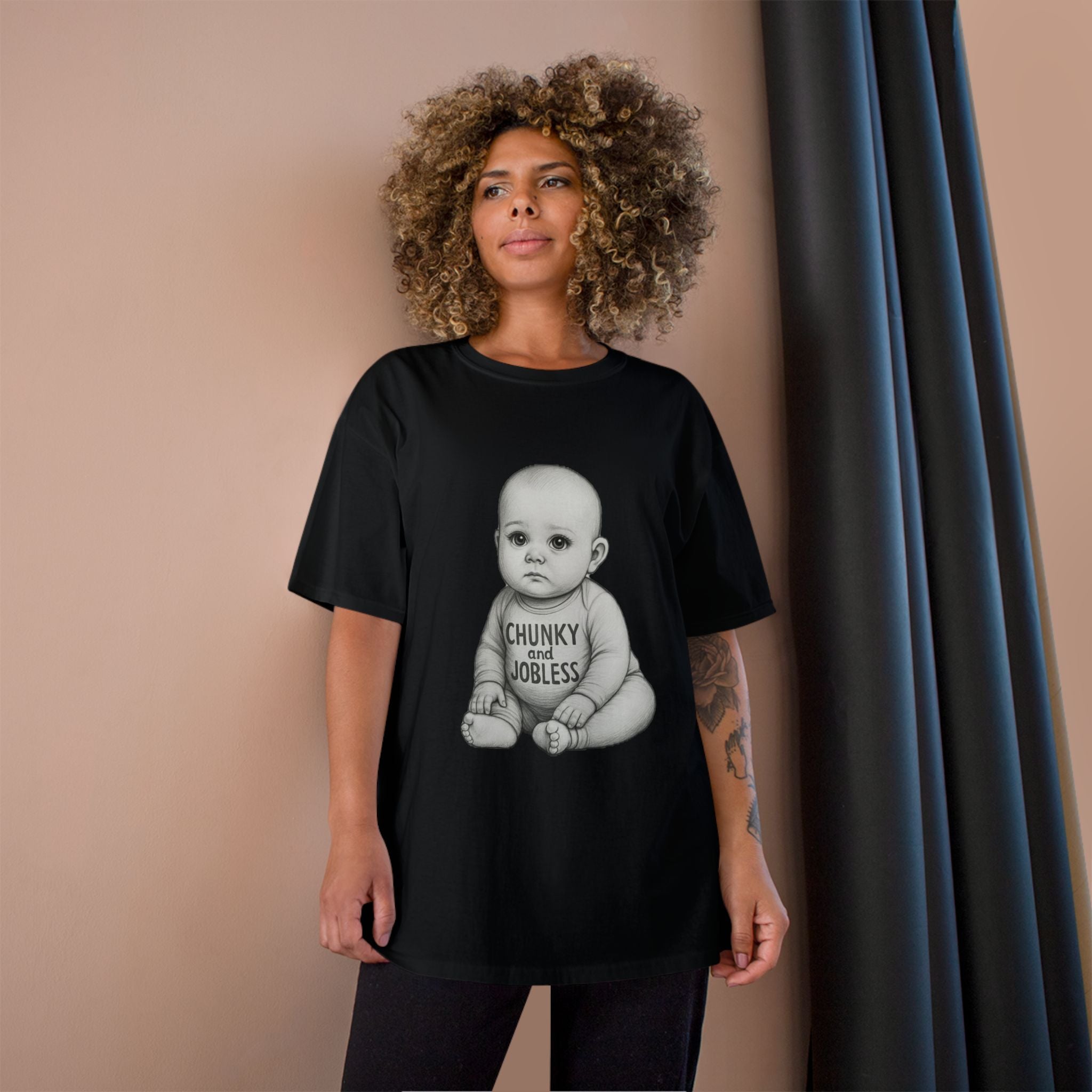 Adult Chunky and Jobless Baby - Unisex Tee