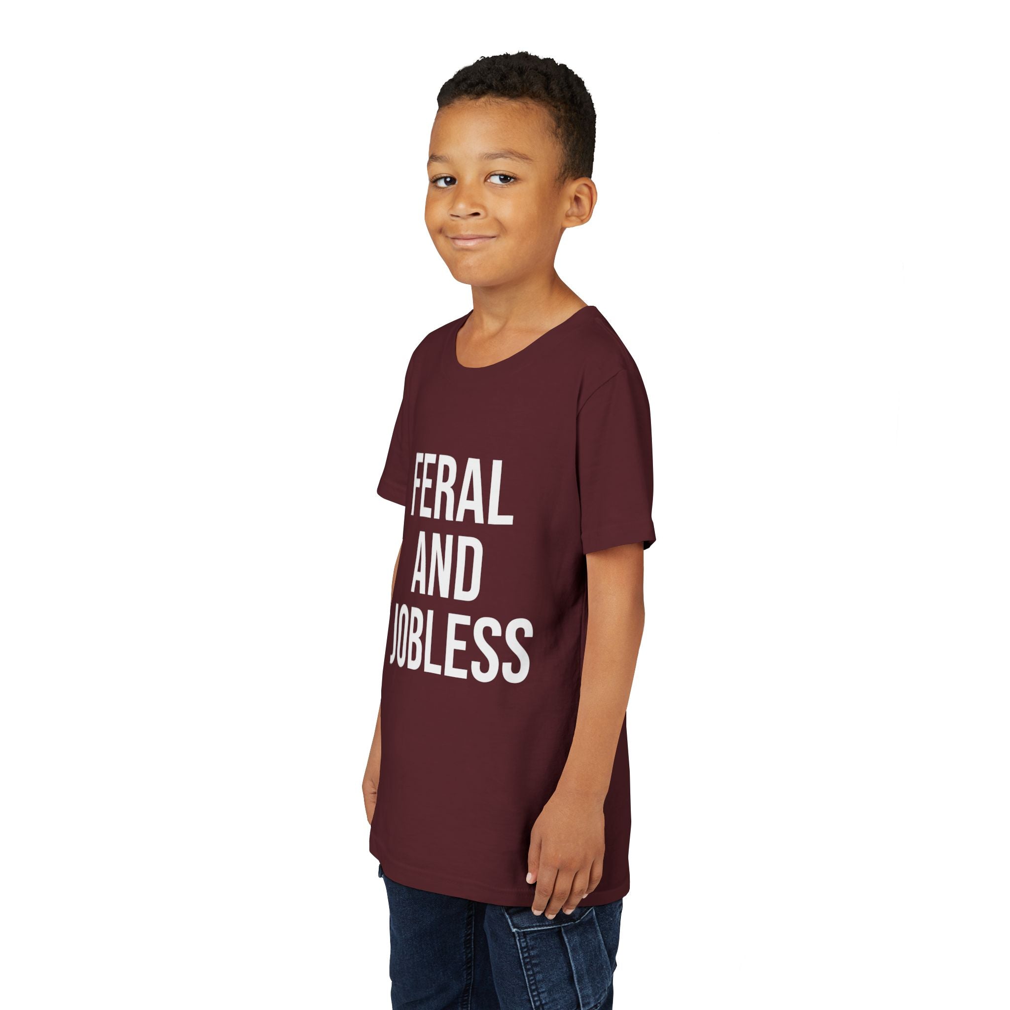 Youth Tee — “Feral and Jobless”