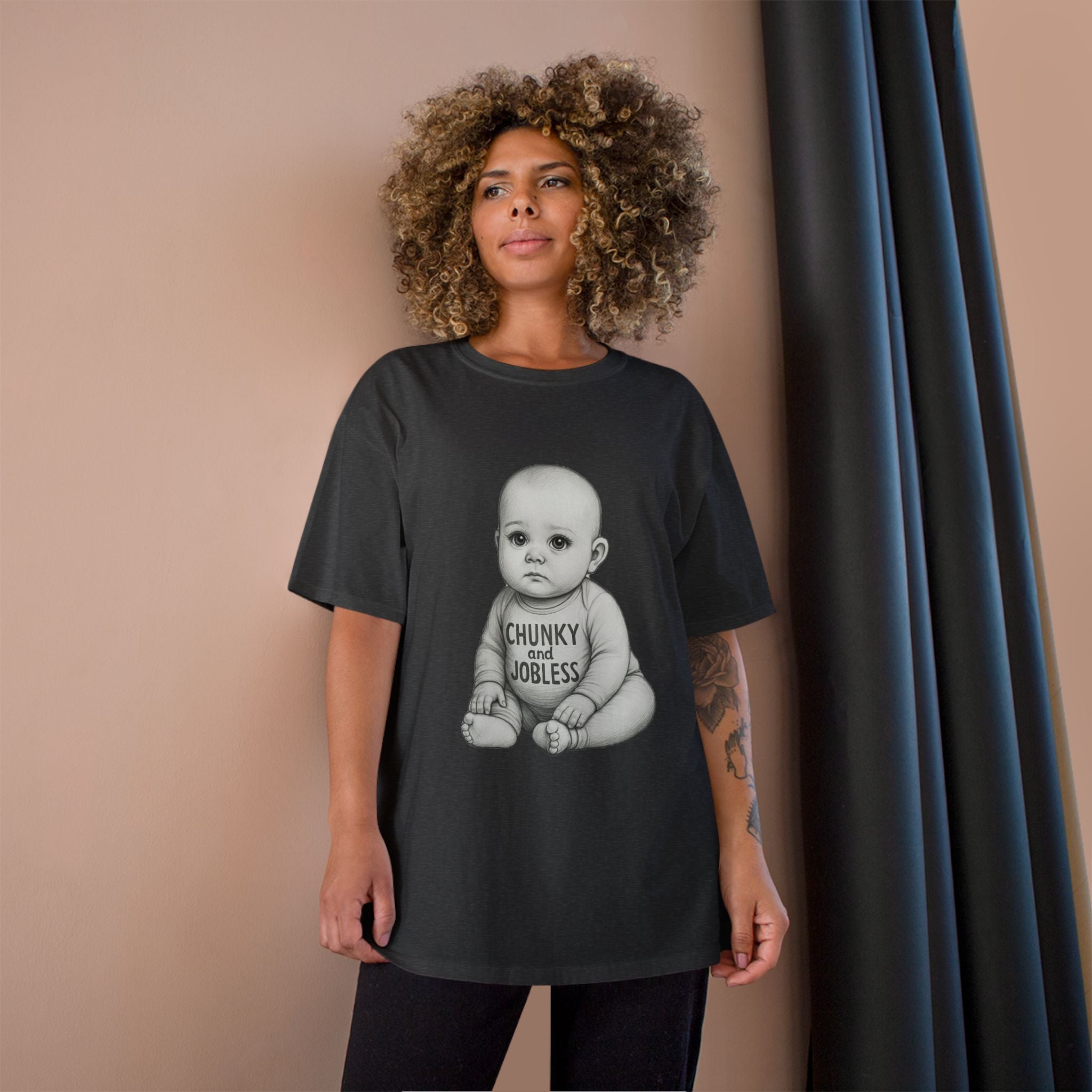 Adult Chunky and Jobless Baby - Unisex Tee