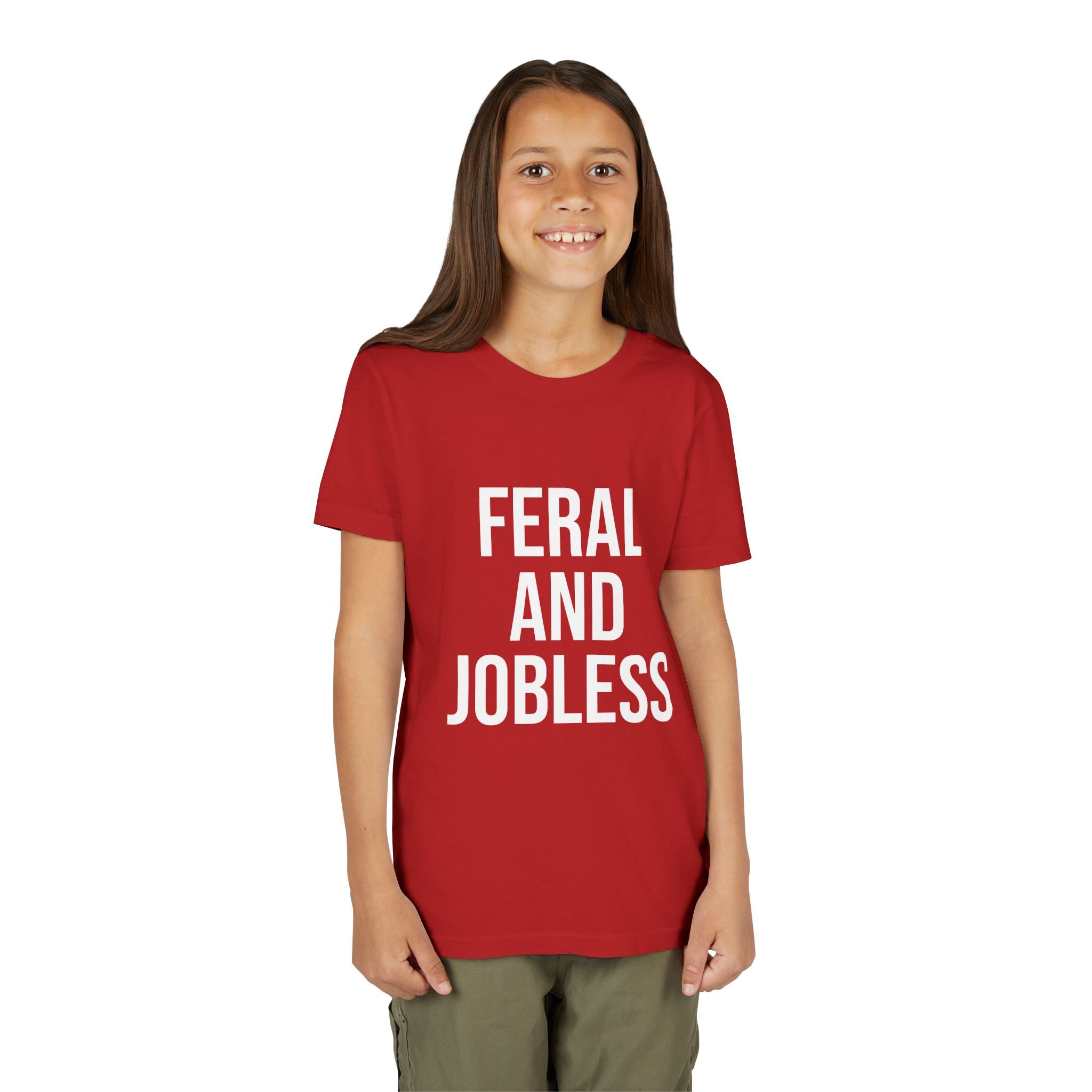 Youth Tee — “Feral and Jobless”