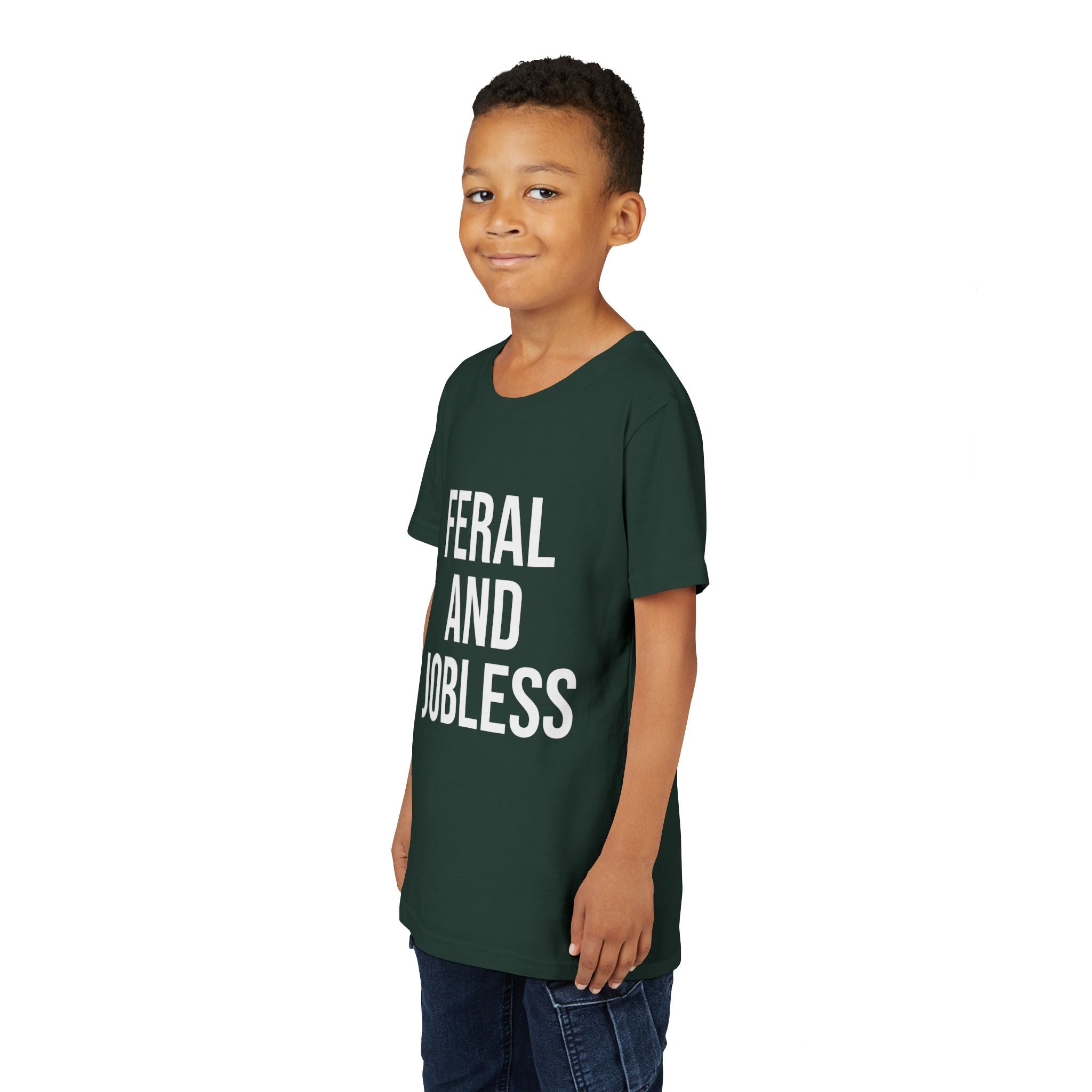 Youth Tee — “Feral and Jobless”