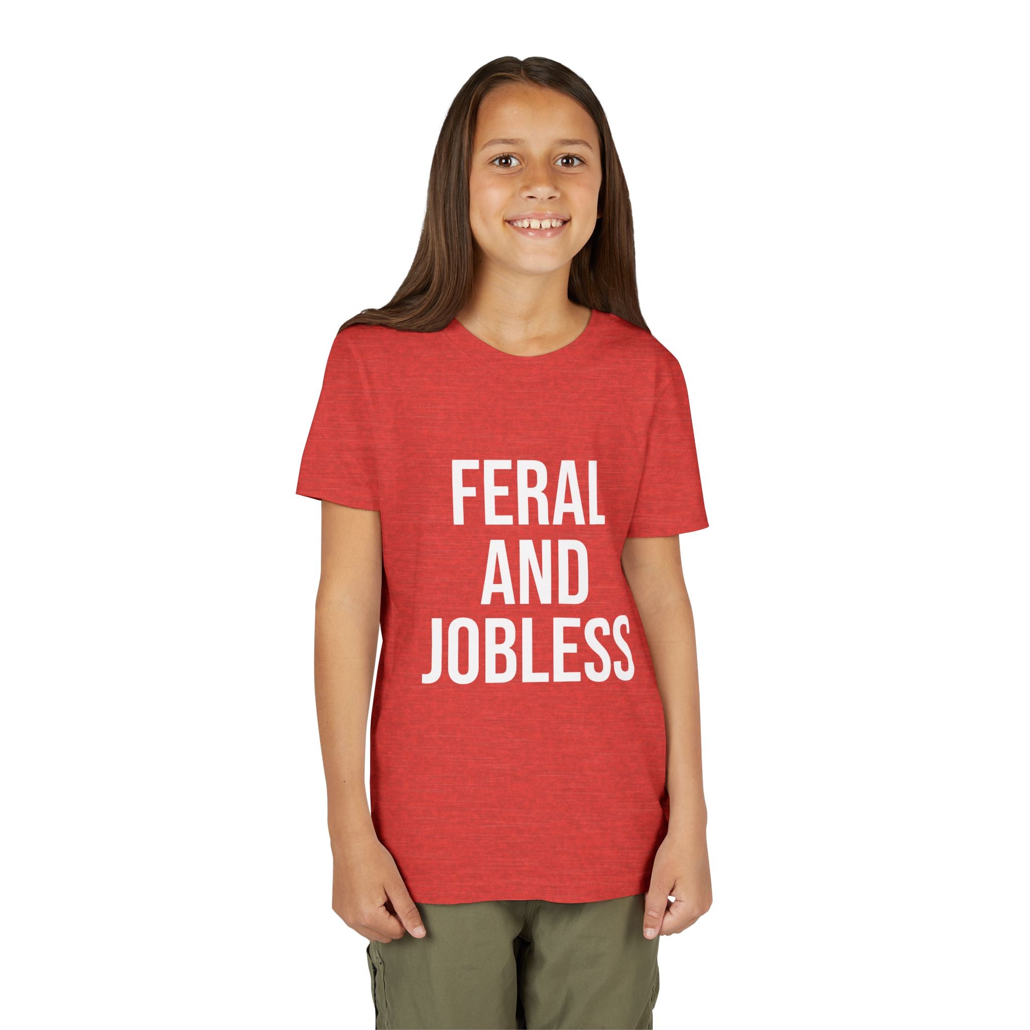 Youth Tee — “Feral and Jobless”