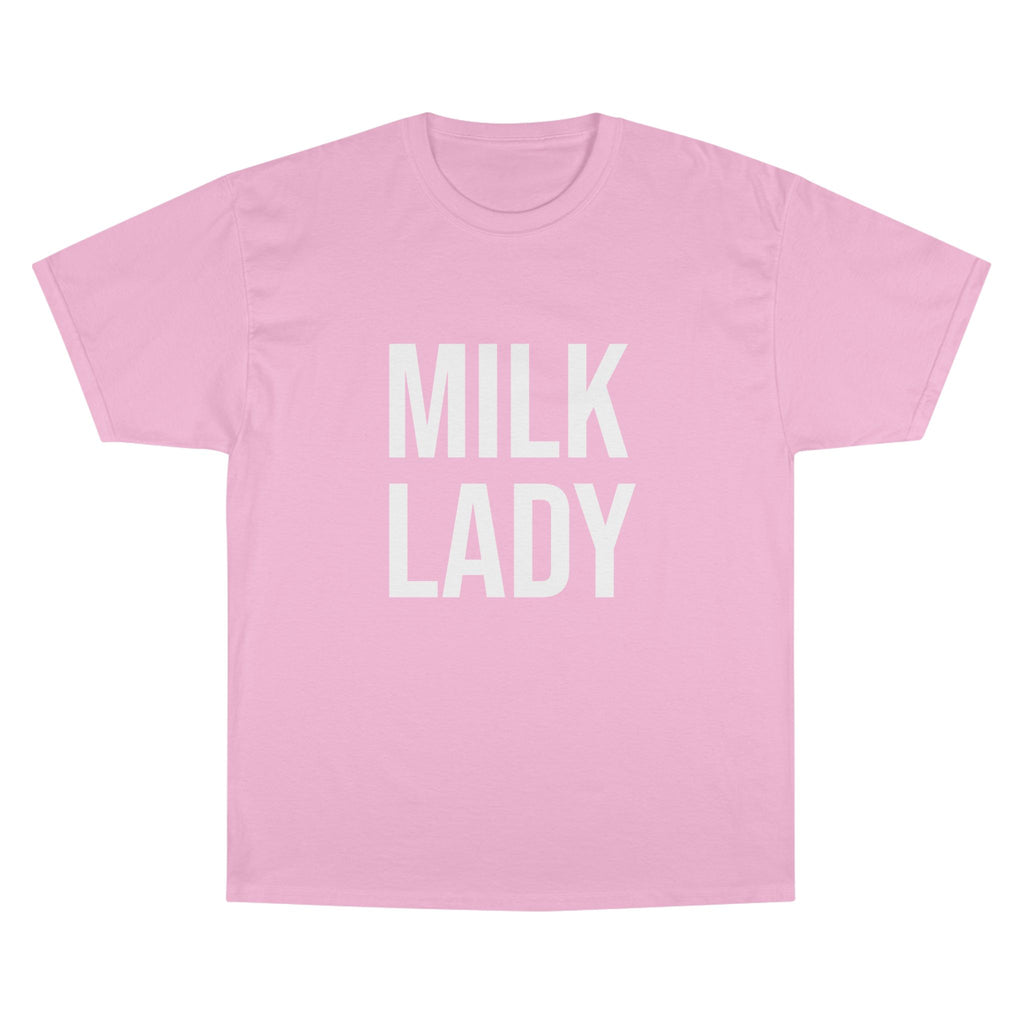 Adult “Milk Lady” T shirt Champion Logo