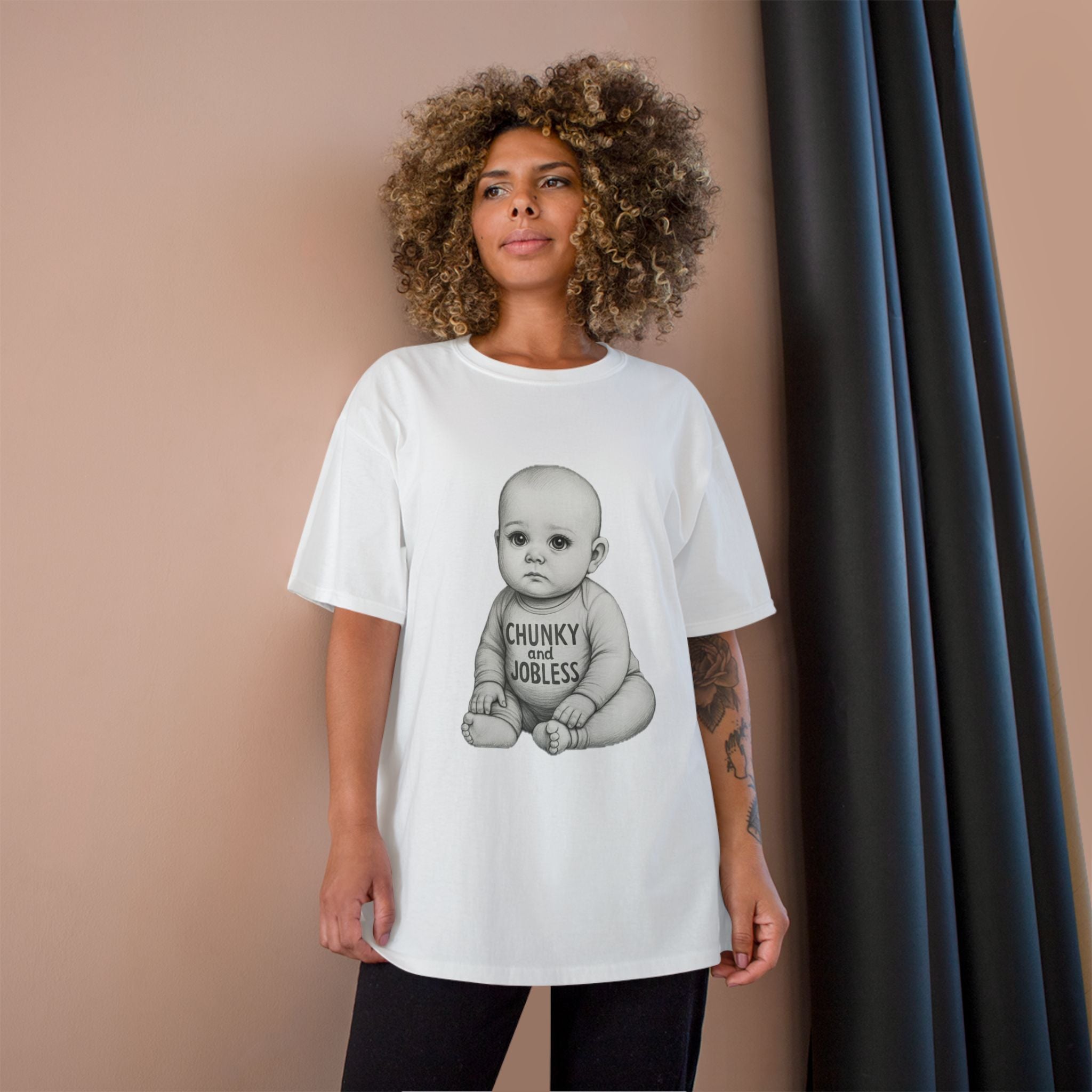 Adult Chunky and Jobless Baby - Unisex Tee